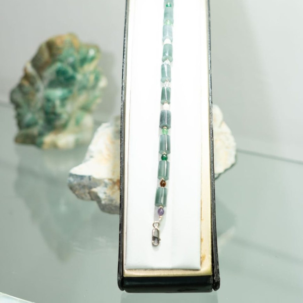 Barrel Jade Bracelet, real jade bangle (B-105) — bangle size and stone to check, delivered in Flushing, Queens