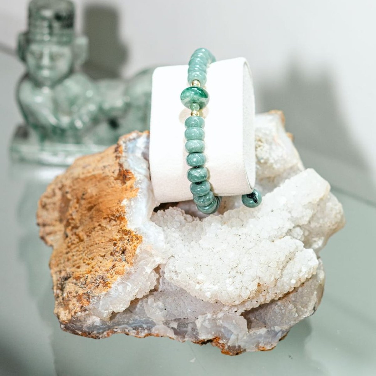 Fine Jade Bracelet, a real Guatemalan jade bracelet, piece B-116 — delivered in Flushing, Queens